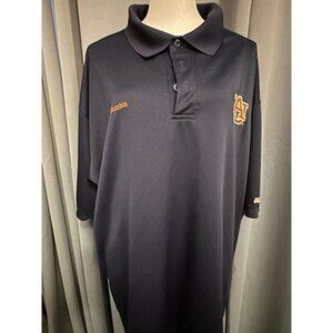Mens Columbia PFG Polo Shirt Navy Blue Auburn Tigers XL Chest Is 46 No Size Tag